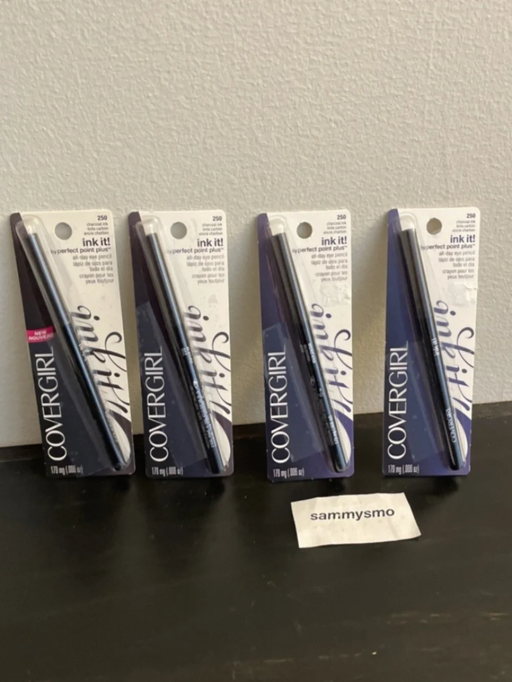Covergirl Ink It Perfect Point Plus Pencil Eyeliner # 250 Charcoal Ink x4 old